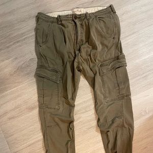 Men’s Hollister Olive Green Cargo Joggers